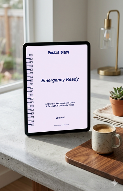 Emergency Ready Pocket Diary | Mental Readiness Journal for Stressful Situations, Clear Thinking, and Emotional Stability | JM Press