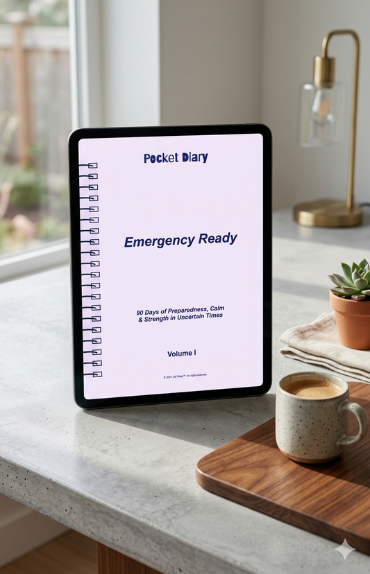 Emergency Ready Pocket Diary | Mental Readiness Journal for Stressful Situations, Clear Thinking, and Emotional Stability | JM Press