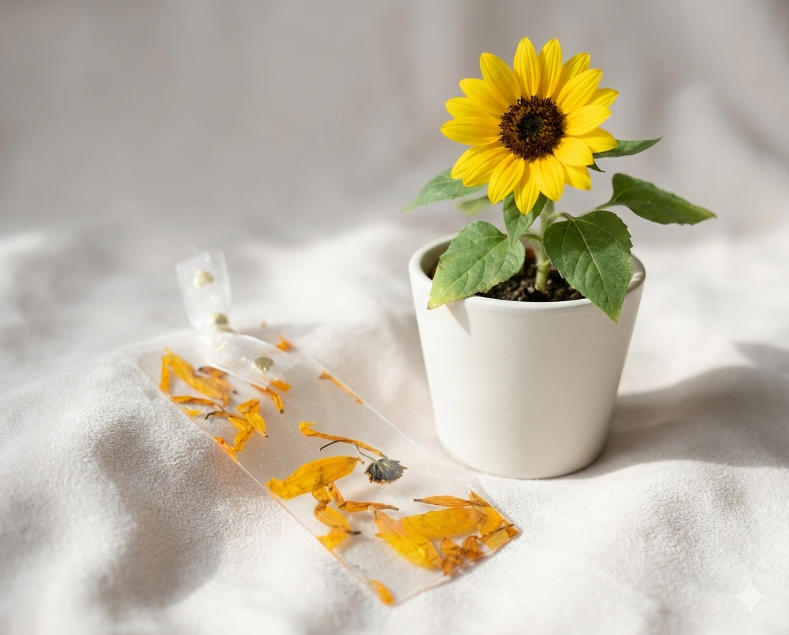 Calendula – Golden Ember Bookmark