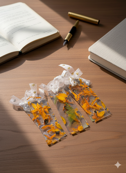 Calendula – Golden Ember Bookmark