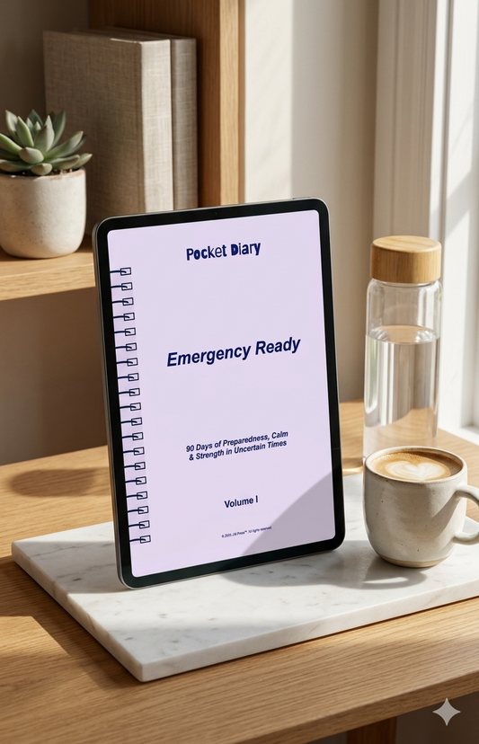 Emergency Ready Pocket Diary | Mental Readiness Journal for Stressful Situations, Clear Thinking, and Emotional Stability | JM Press