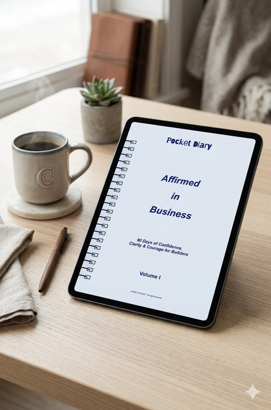 Affirmed in Business Pocket Diary | Entrepreneur Affirmation Journal for Confidence, Leadership Mindset & Daily Motivation | JM Press