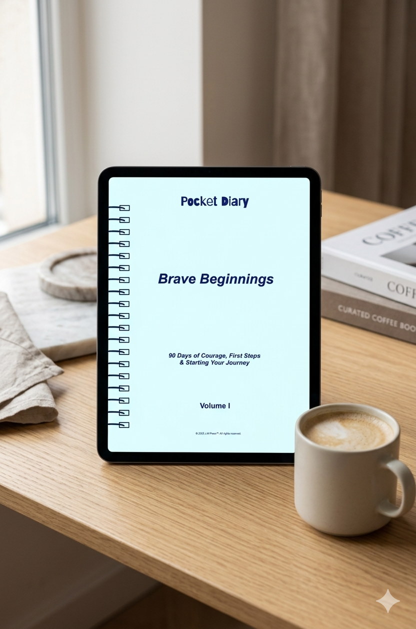 Brave Beginnings Pocket Diary | Guided Journal for Starting New Chapters, Building Confidence, and Navigating Life Transitions | JM Press