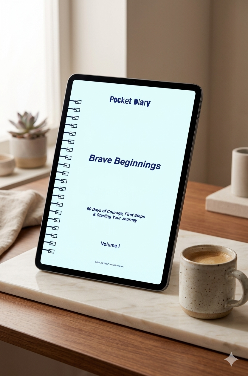 Brave Beginnings Pocket Diary | Guided Journal for Starting New Chapters, Building Confidence, and Navigating Life Transitions | JM Press