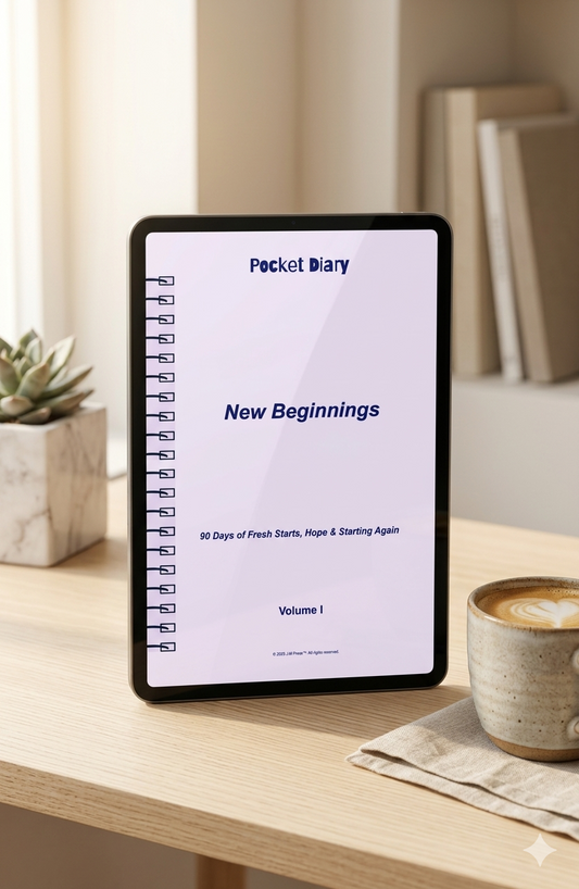 New Beginnings Pocket Diary | Reflective Journal for Fresh Starts, Life Transitions, and Personal Renewal | JM Press