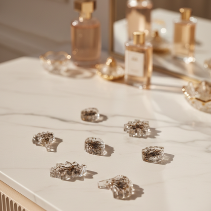 Encased Botanical Leaves – Clear Resin Trio