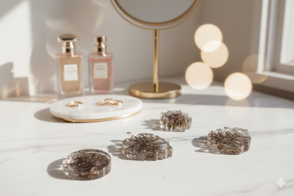 Encased Botanical Leaves – Clear Resin Trio