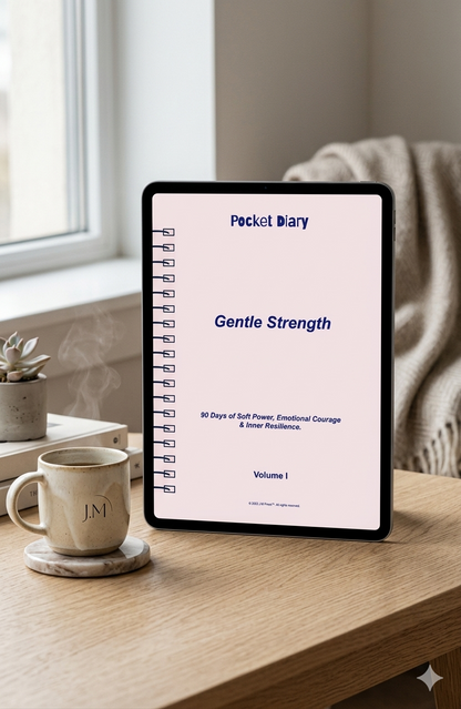 Gentle Strength Pocket Diary | Emotional Resilience Journal for Inner Strength, Quiet Courage & Balanced Living | JM Press