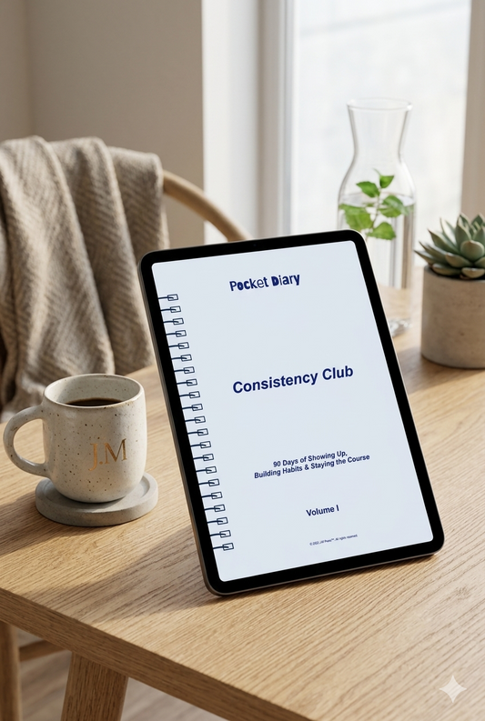 Consistency Club Pocket Diary | Habit Tracker Journal for Daily Discipline, Goal Momentum & Personal Accountability | JM Press