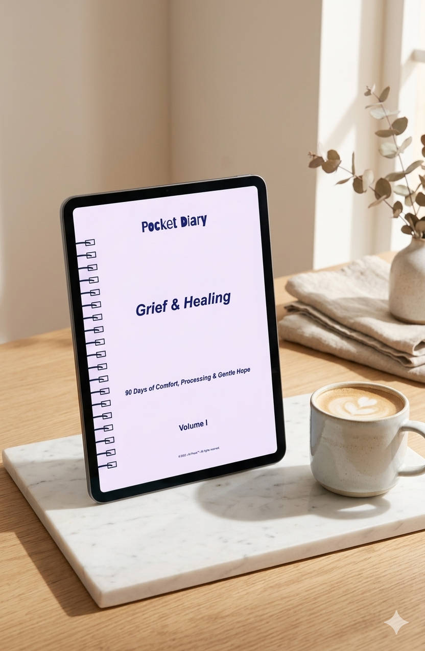 Grief & Healing Pocket Diary | Guided Journal for Processing Loss, Emotional Healing, and Gentle Recovery | JM Press