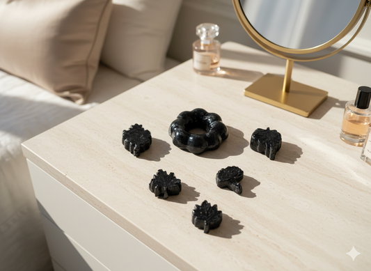 Hand-Sculpted Mixed Clay Motifs – Resin-Coated Charm Set (6 Pieces)