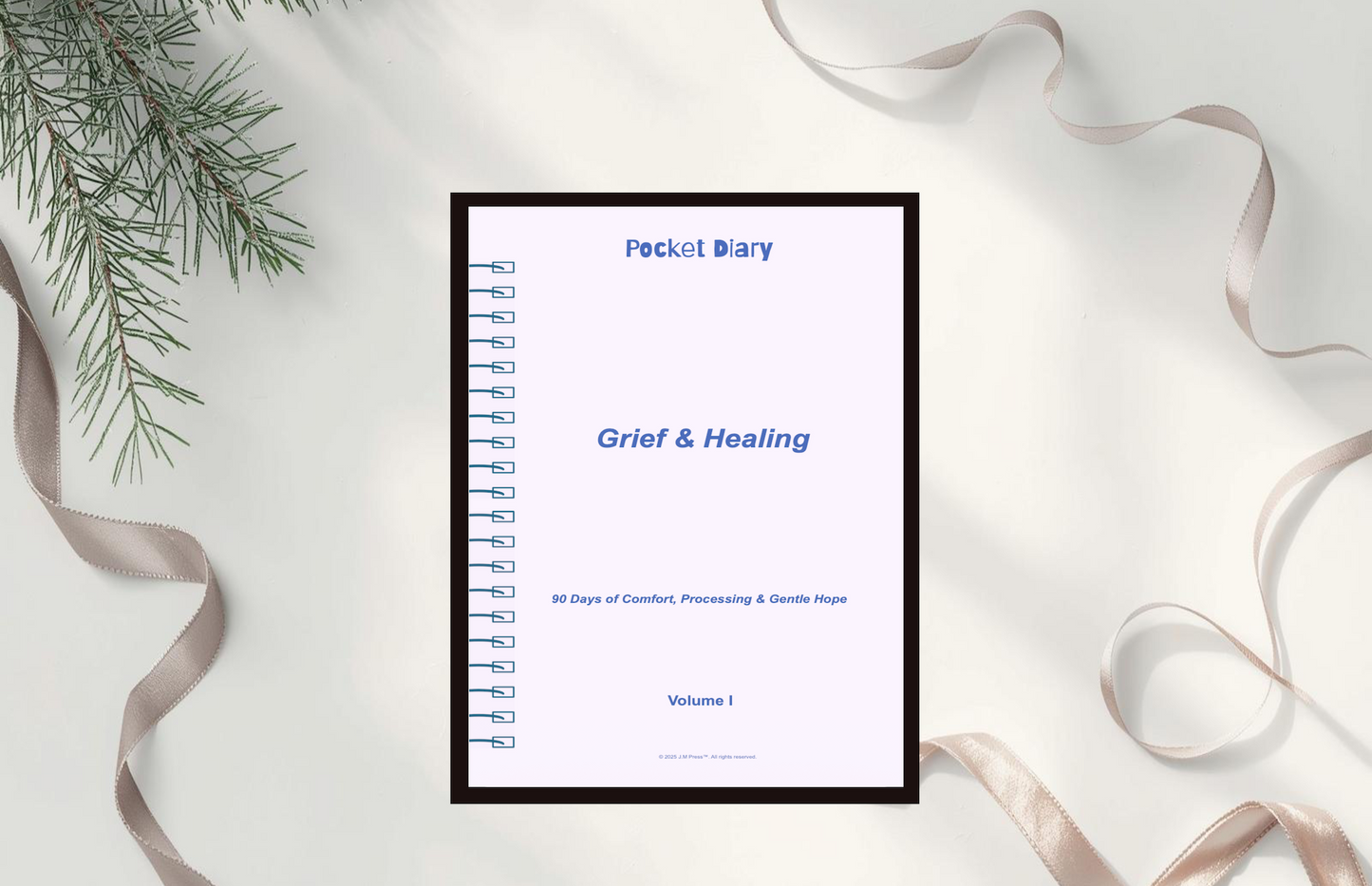 Grief & Healing Pocket Diary | Guided Journal for Processing Loss, Emotional Healing, and Gentle Recovery | JM Press