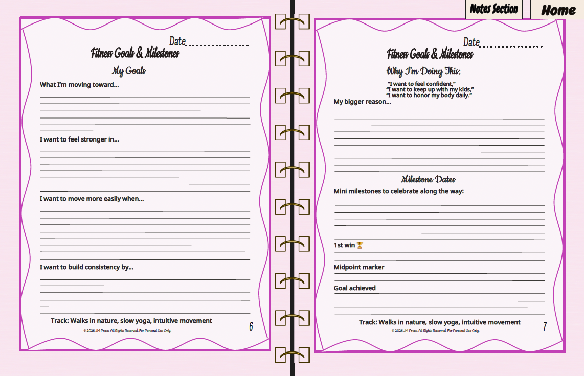 Workout Tracker – My Movement Planner (Wellness Edition)