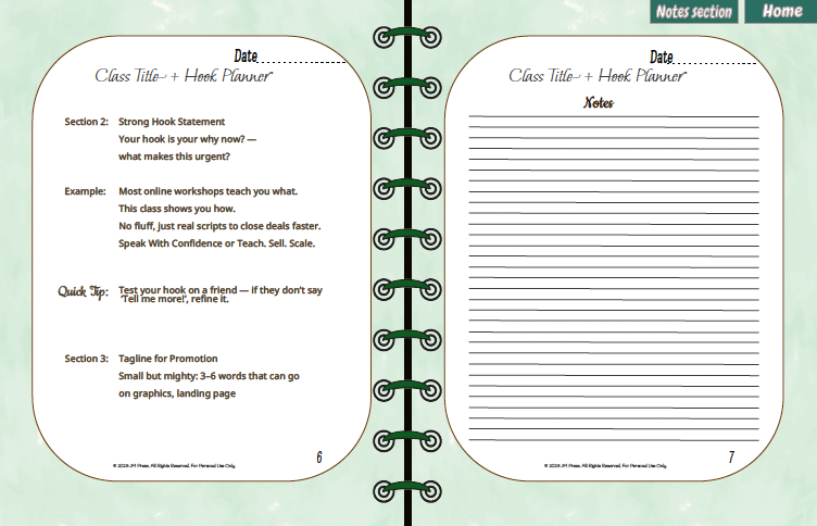 Masterclass Kit – Presentation Framework (High Value Hub Edition)