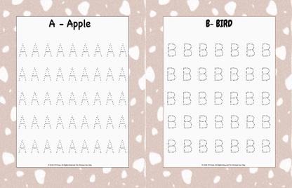 Handwriting Workbook – A to Z Uppercase Alphabet Dotted Tracing Practice (JM Press Kids Edition)