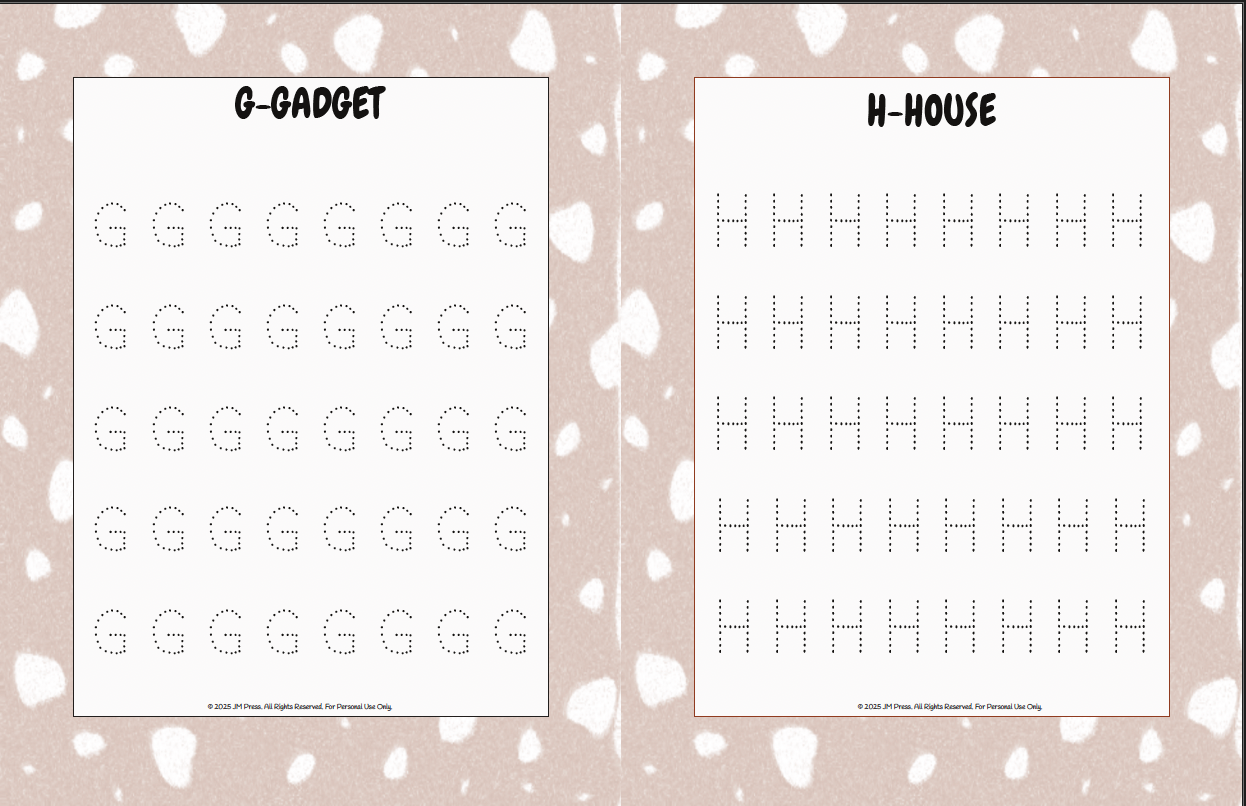 Handwriting Workbook – A to Z Uppercase Alphabet Dotted Tracing Practice (JM Press Kids Edition)