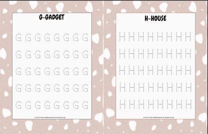 Handwriting Workbook – A to Z Uppercase Alphabet Dotted Tracing Practice (JM Press Kids Edition)