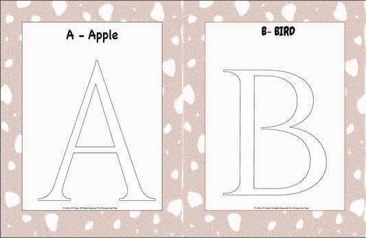 Handwriting Workbook – A to Z Uppercase Alphabet Tracing Sheets (JM Press Kids Edition)