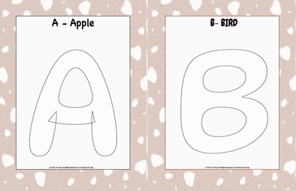 Handwriting Workbook – A to Z Uppercase Bubble Letters (JM Press Kids Edition)