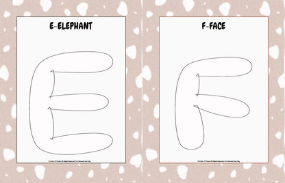 Handwriting Workbook – A to Z Uppercase Bubble Letters (JM Press Kids Edition)