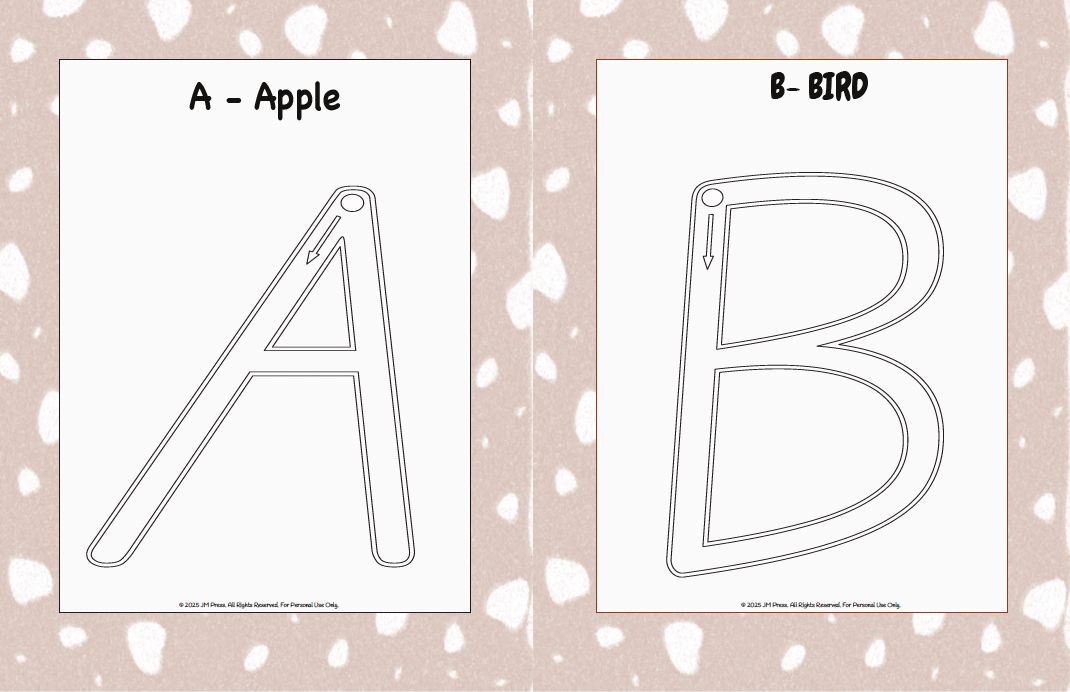 Handwriting Workbook – A to Z Uppercase Alphabet Formation with Arrows (JM Press Kids Edition)