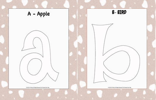Handwriting Workbook – A to Z Lowercase Alphabet Letter Formation & Coloring Practice (JM Press Kids Edition)