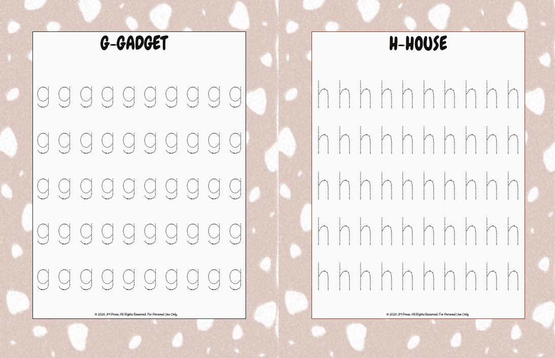 Handwriting Workbook – A to Z Lowercase Alphabet Dotted Tracing Practice (JM Press Kids Edition)