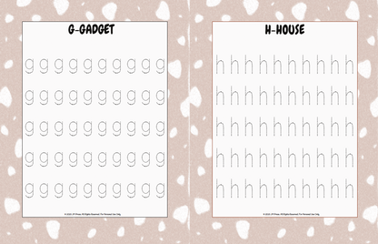 Handwriting Workbook – A to Z Lowercase Alphabet Dotted Tracing Practice (JM Press Kids Edition)