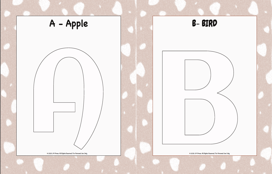 Handwriting Workbook – A to Z Capital Letters Fine Motor Skills (JM Press Kids Edition)