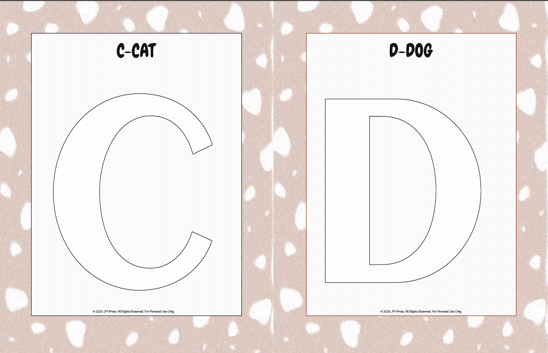 Handwriting Workbook – A to Z Capital Letters Fine Motor Skills (JM Press Kids Edition)