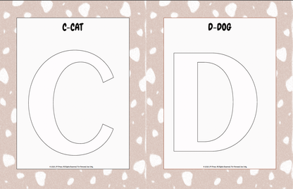 Handwriting Workbook – A to Z Capital Letters Fine Motor Skills (JM Press Kids Edition)