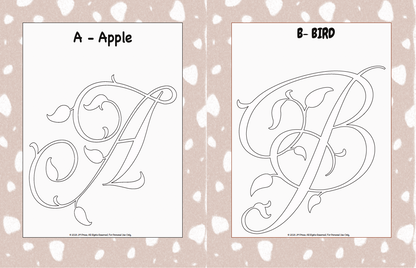Handwriting Workbook – A to Z Calligraphy Style Letters (JM Press Kids Edition)