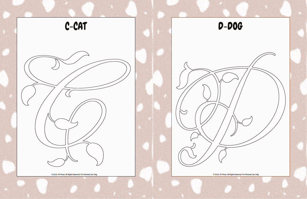 Handwriting Workbook – A to Z Calligraphy Style Letters (JM Press Kids Edition)