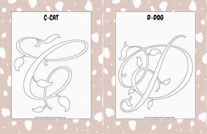 Handwriting Workbook – A to Z Calligraphy Style Letters (JM Press Kids Edition)