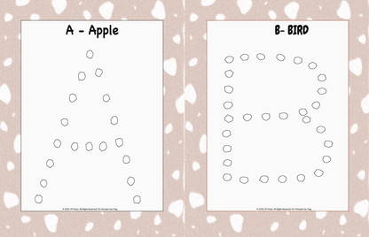Handwriting Workbook – A to Z Dot-Trace Letters (JM Press Kids Edition)