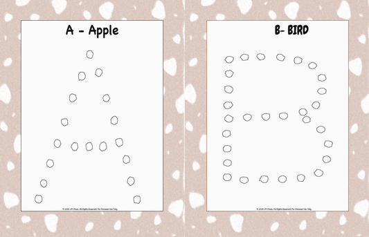Handwriting Workbook – A to Z Dot-Trace Letters (JM Press Kids Edition)