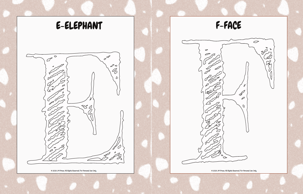Handwriting Workbook – A to Z Textured Block Letters (JM Press Kids Edition)