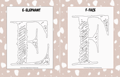 Handwriting Workbook – A to Z Textured Block Letters (JM Press Kids Edition)