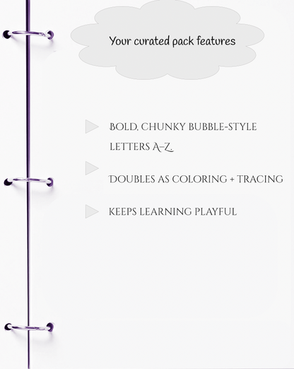 Handwriting Workbook – A to Z Uppercase Bubble Letters (JM Press Kids Edition)