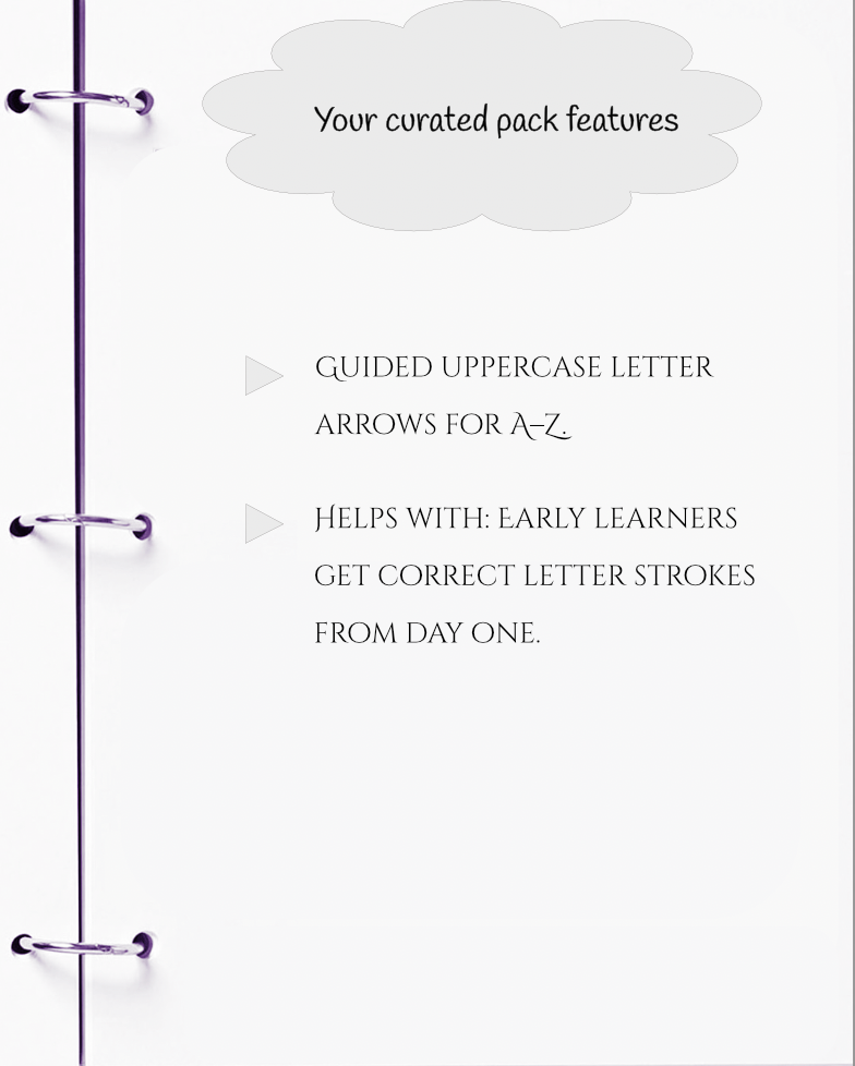 Handwriting Workbook – A to Z Uppercase Alphabet Formation with Arrows (JM Press Kids Edition)