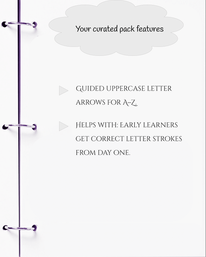 Handwriting Workbook – A to Z Uppercase Alphabet Formation with Arrows (JM Press Kids Edition)