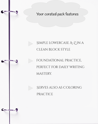 Handwriting Workbook – A to Z Lowercase Alphabet Letter Formation & Coloring Practice (JM Press Kids Edition)