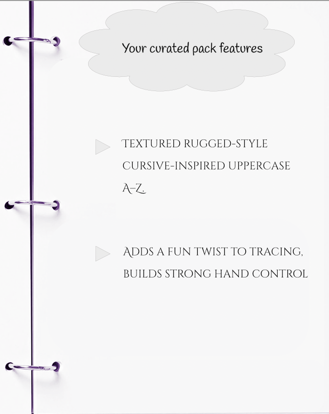 Handwriting Workbook – A to Z Rugged Cursive Letter Tracing (JM Press Kids Edition)