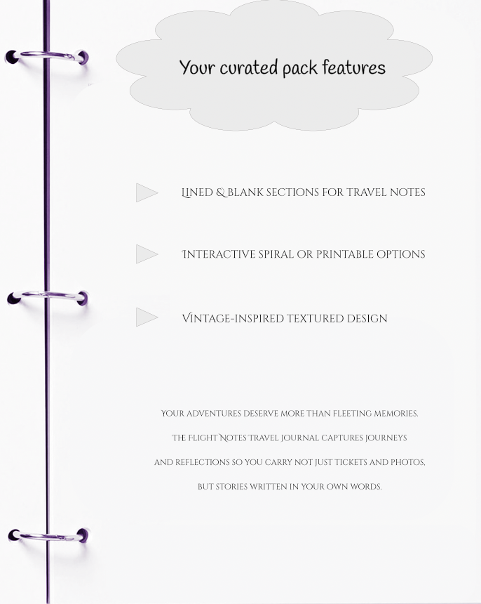 Flight Notes Travel Journal – JM Press Notebooks Edition