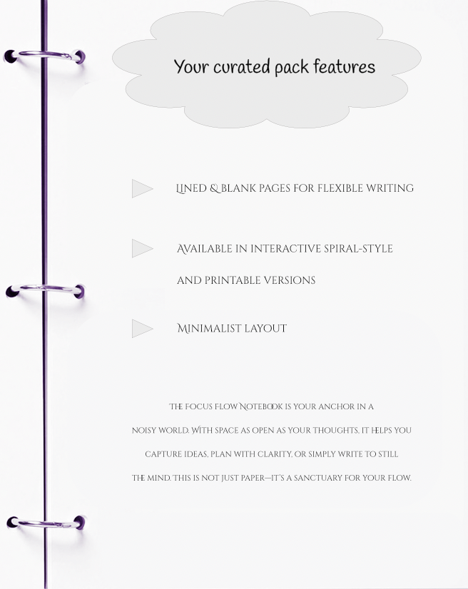 Focus Flow – JM Press Notebooks Edition