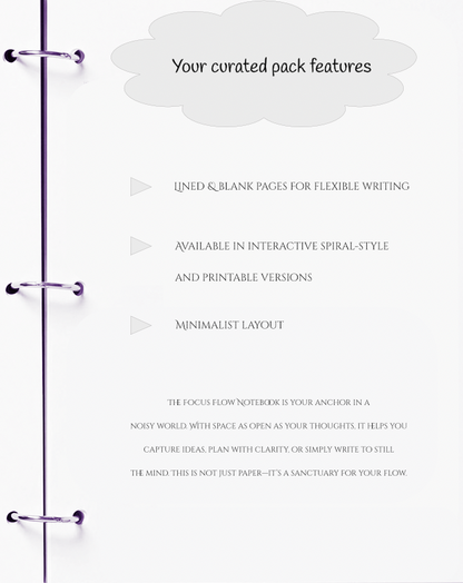 Focus Flow – JM Press Notebooks Edition