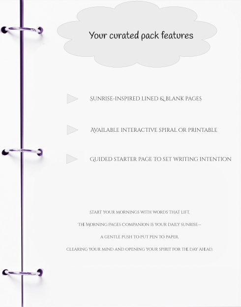 Morning Pages Companion – Sunrise Edition (Series 1) – JM Press Notebooks Edition