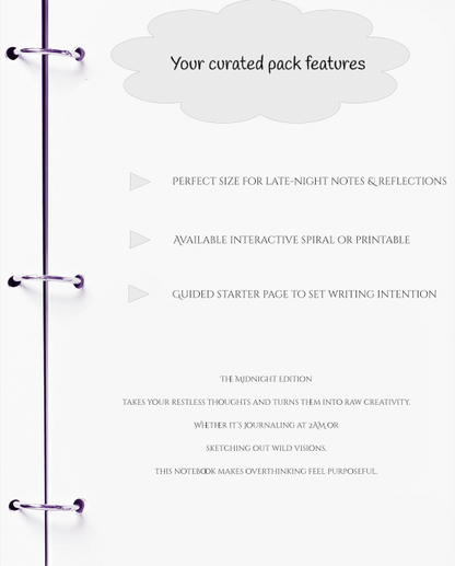 Ideas While Overthinking – Midnight Edition – JM Press Notebooks Edition