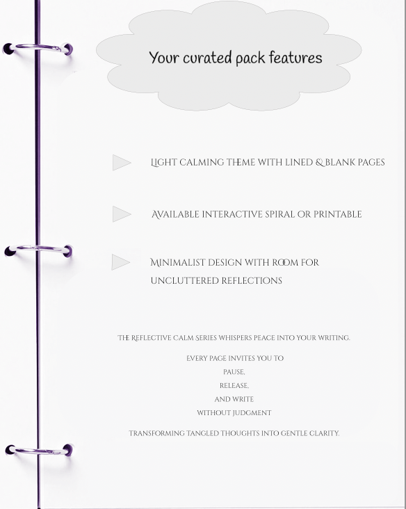 Ideas While Overthinking – Reflective Calm Series – JM Press Notebooks Edition