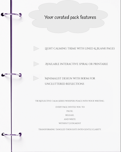 Ideas While Overthinking – Reflective Calm Series – JM Press Notebooks Edition
